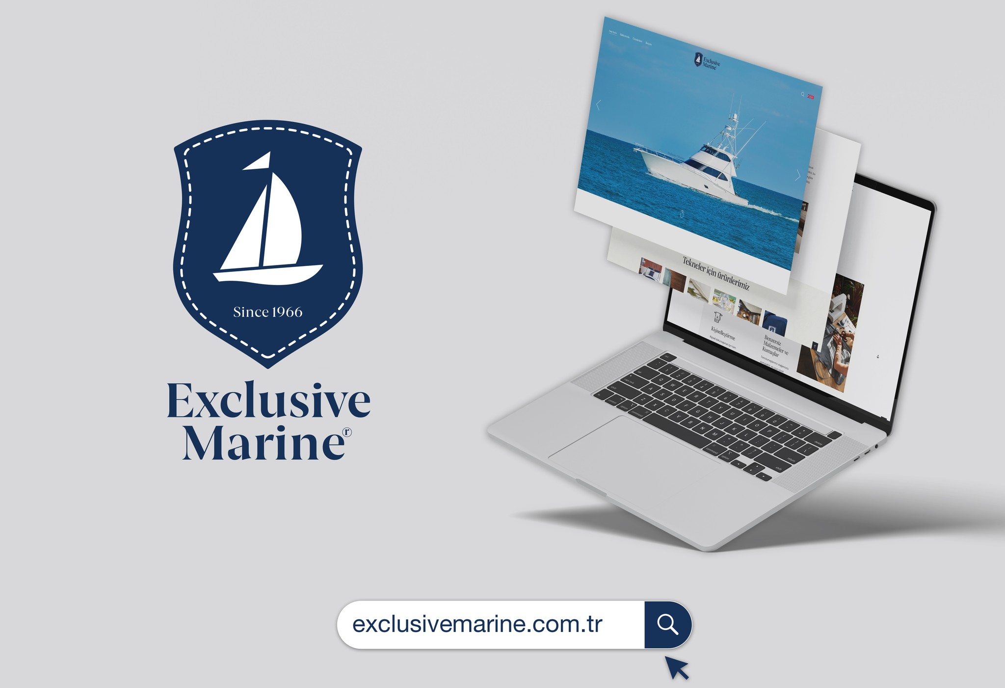 Exclusive Marine — Web & logo – 1