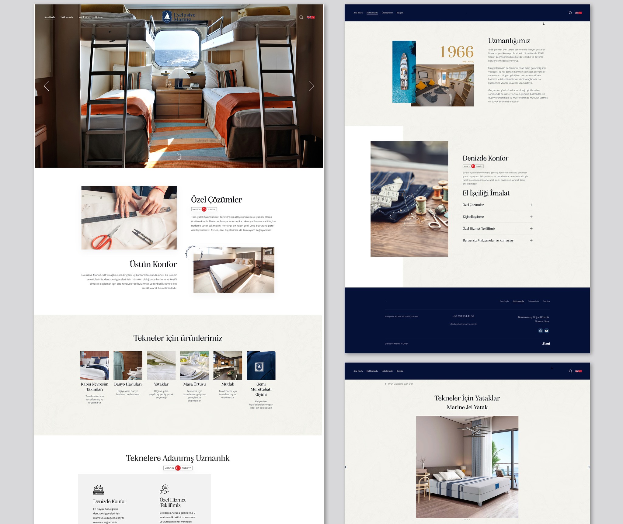 Exclusive Marine — Web & logo – 2