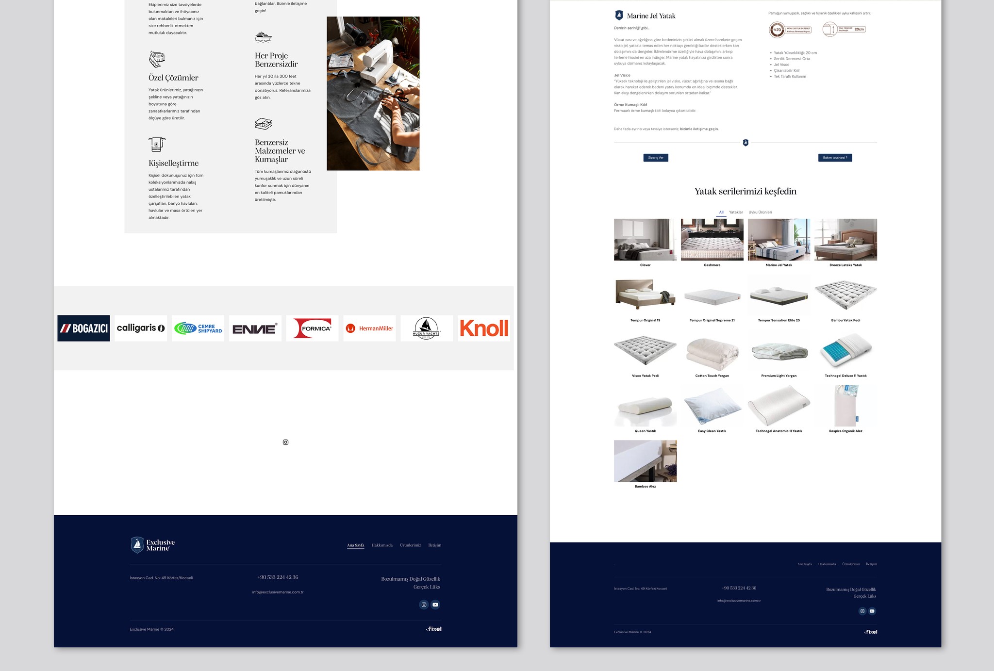 Exclusive Marine — Web & logo – 3
